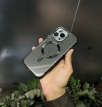 Clear MagSafe iPhone Case – Shockproof Transparent Matte Black Frame - Cover Your Phone - Image 3
