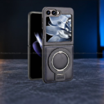 Samsung Galaxy Z Fold 8 Ultra Leather Magnetic Case | Premium Ring Stand Design - Image 3