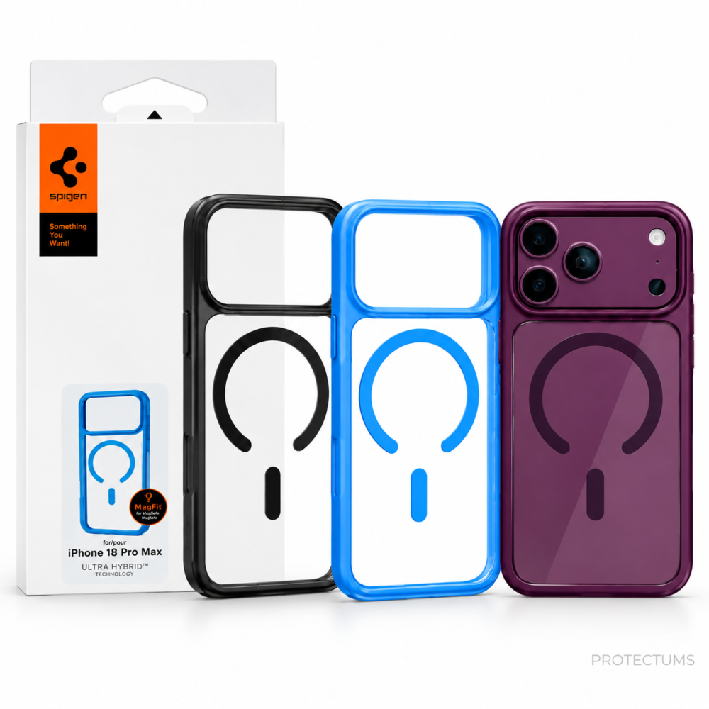 Spigen Ultra Hybrid MagSafe Clear Case With Side Border for iPhone
