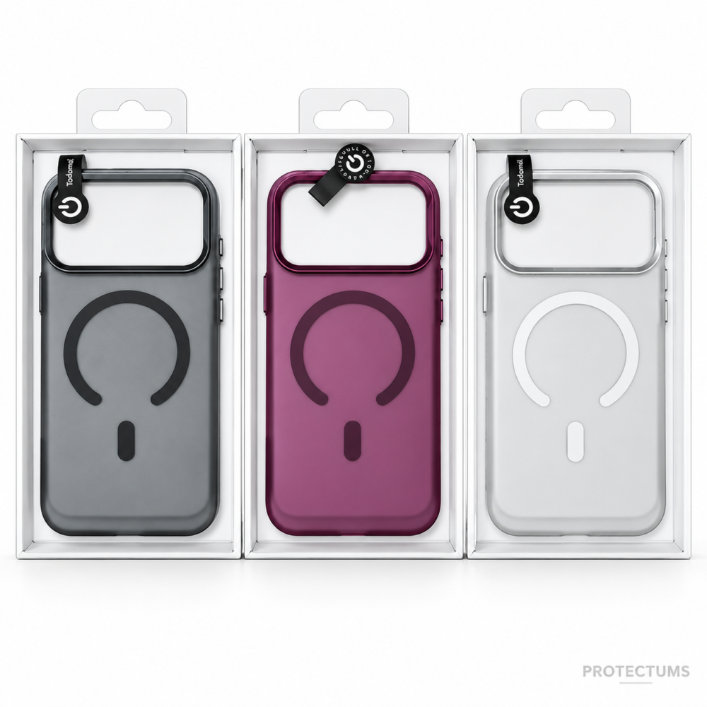 iPhone MagSafe Frosted Case with Color Accent and Premium Protective Edge